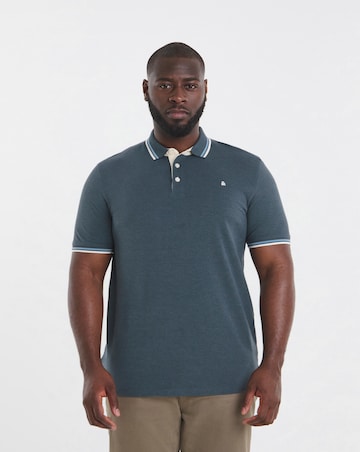 Jack & Jones Premium Paulos Tipped Polo - Blue