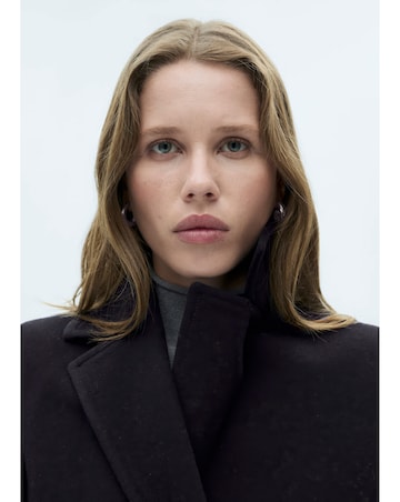 Mango Double Breasted Wool Coat