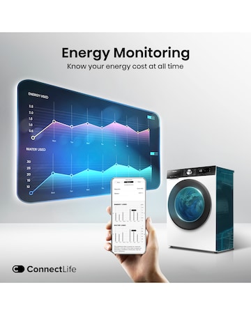 Hisense 3S Series WD3S1043BW3 WiFi-enabled 10kg Washer Dryer - White