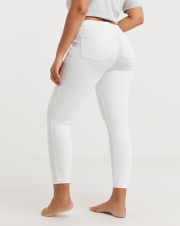 Spanx Medium Control Jean-ish Ankle Leggings White