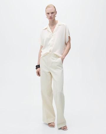 Mango Short Sleeveed Satin Shirt