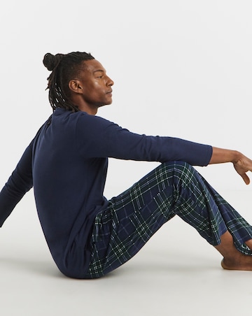 Jersey Top Check Bottom Pyjamas