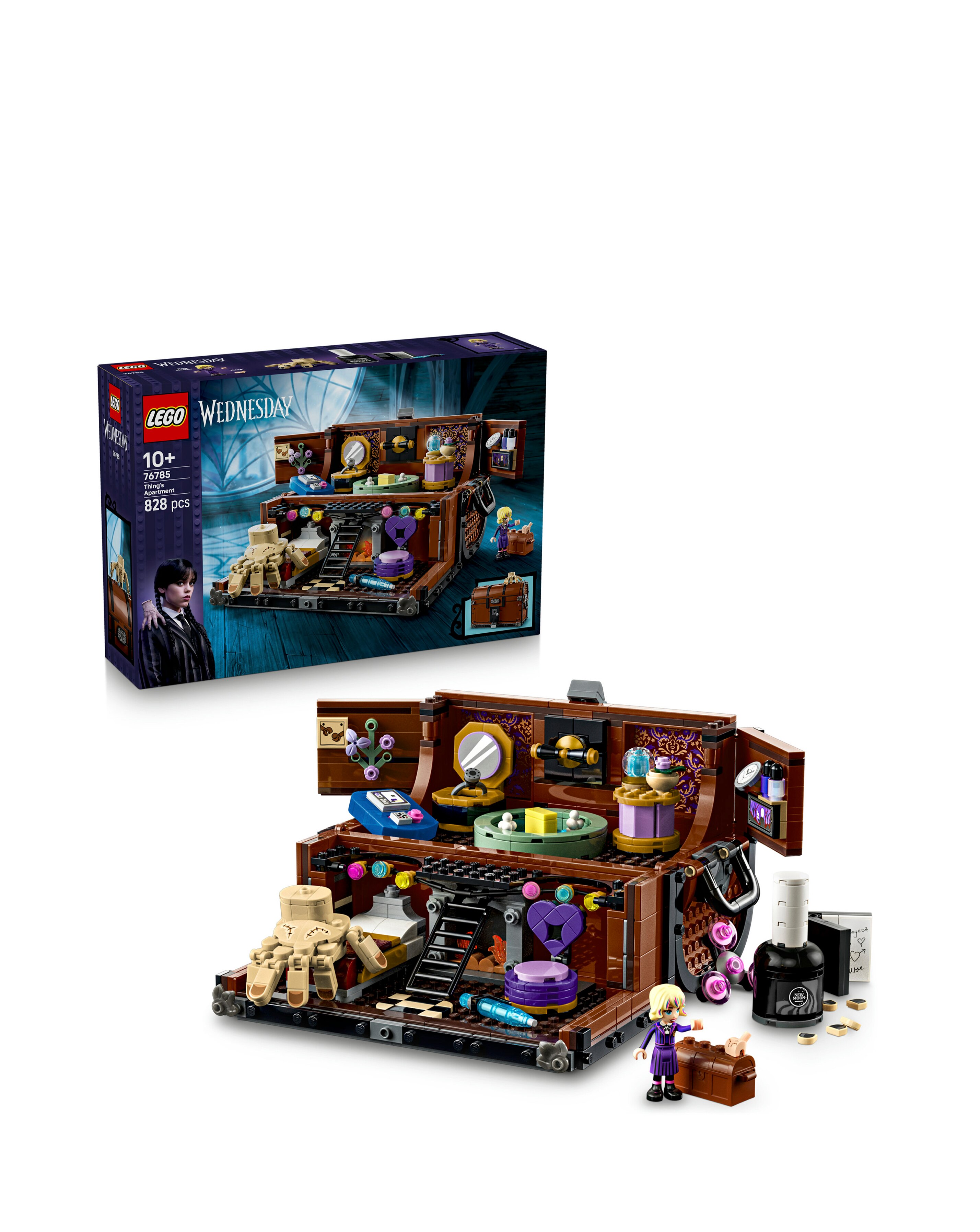 LEGO Wednesday Thing's Apartment, Building Set Toy for Kids 76785