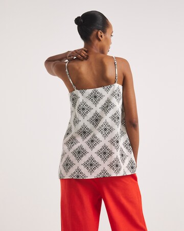 Mono Print Strappy Cami