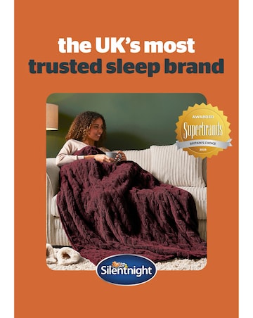 Silentight Luxury Super Cosy Heated Throw - Berry