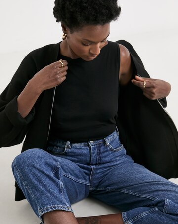 Pure Cotton Slash Neck Vest