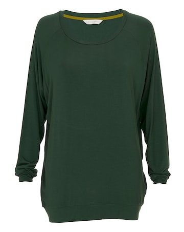 Cyberjammies Olive Modal Rich Slouch Pyjama Top