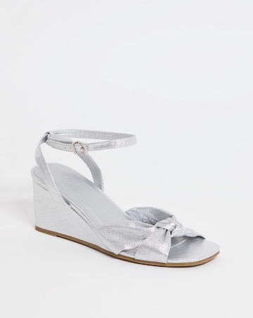 Joanna Hope Knotted Vamp Wedge Sandal - Wide Fit (E)