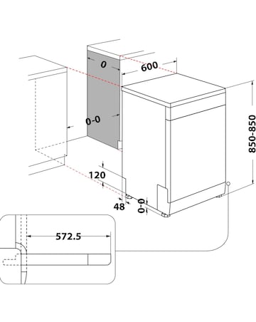 Hotpoint H2F HL626 UK Full Size Dishwasher