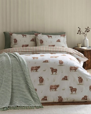 Catherine Lansfield Angus Highland Cow Duvet Set