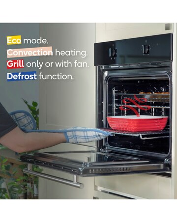 Russell Hobbs RHFEO70042B 70L Built-In Electric Fan Oven Black Install