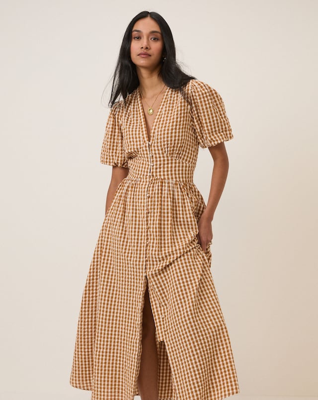 Nobody's Child Short Sleeve Starlight Midi Dress