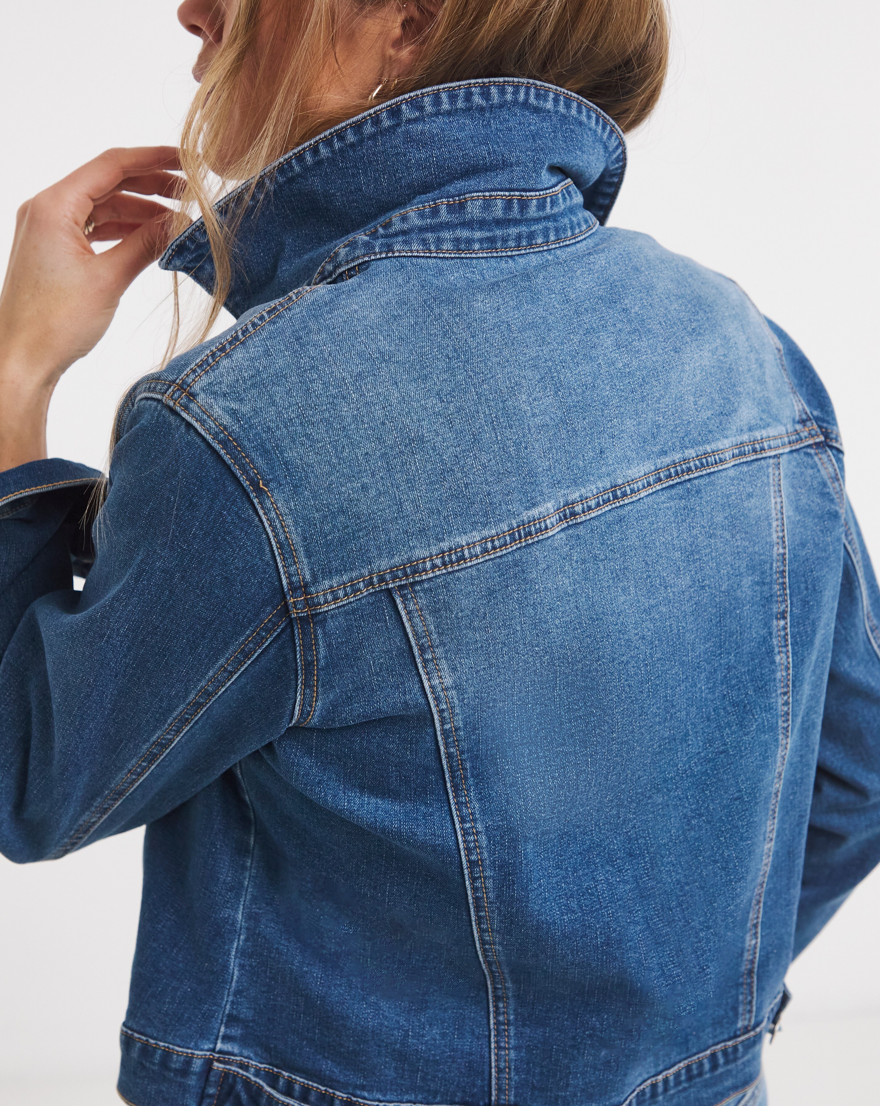 Blue Ultimate Stretch Denim Jacket | JD Williams