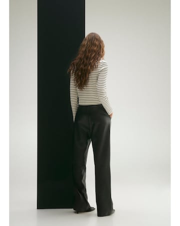 Mango Striped Knit Cardigan