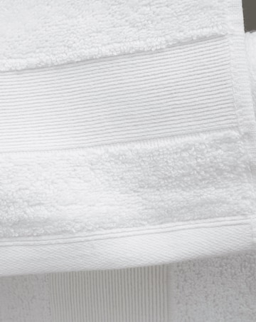 Catherine Lansfield Anti Bacterial 6 Piece Cotton Towel Bale White