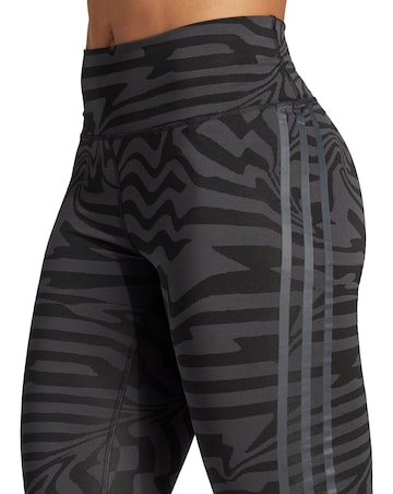adidas Optime TrainIcons Jacquard 3 Stripes Leggings