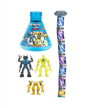 MrBeast Lab Hybrids Multipack Lab-Bot vs Gid Skeleton Figures