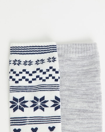 Pretty Secrets (2 Pair Pack) Fleece Lined Long Thermal Socks