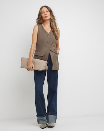 Textured Longline Waistcoat