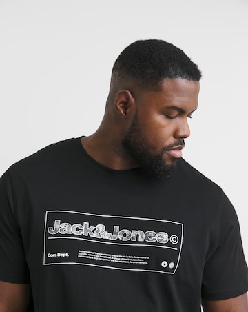 Jack & Jones Alpha Logo T-Shirt - Black
