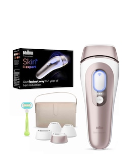 Braun Smart IPL Skin i&middot;expert, At Home Hair Removal, Pouch, Venus Razor, 4 Heads, PL7387
