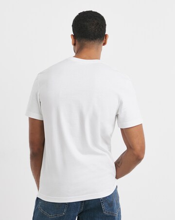 Lacoste Short Sleeve Large Croc Graphic T-Shirt - White