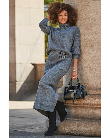 Sosandar Knitted Roll Neck Jumper