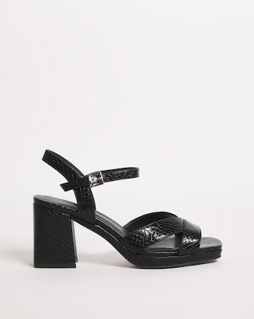 Joanna Hope Crossover Vamp Platform Sandal E Fit