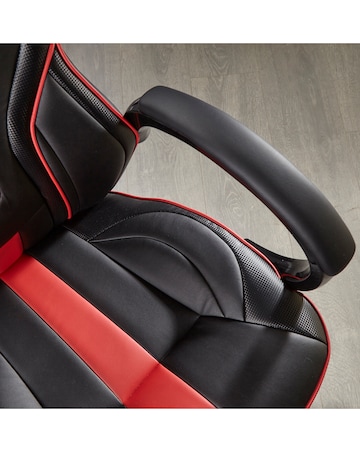 X Rocker Maverick Ergonomic PC Office Gaming Chair - Black / Red