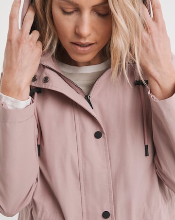 Blush Longline Shower Resist Rain Jacket