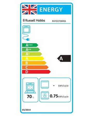 Russell Hobbs RHFEO7004SS 70L Built-In Electric Fan Oven Stainless Steel Install