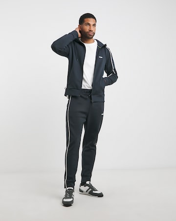 BOSS Dark Blue Oversized Full Zip Hoodie