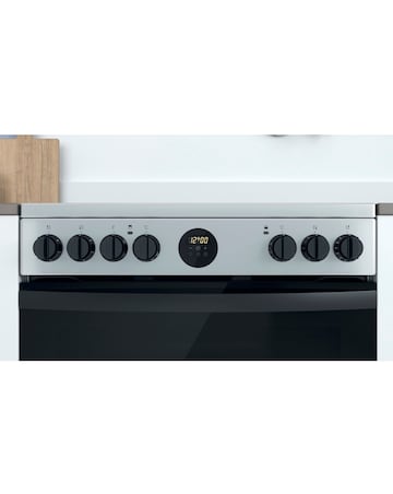 Indesit ID67V9HCX/UK 60cm Electric Double Cooker + Installation