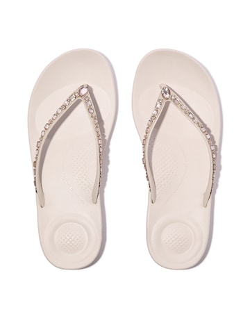 Fit Flop iQushion Crystal Flip-Flops Standard Fit