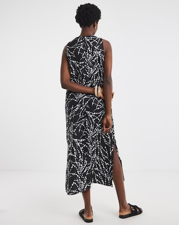 Printed Midi Shift Dress