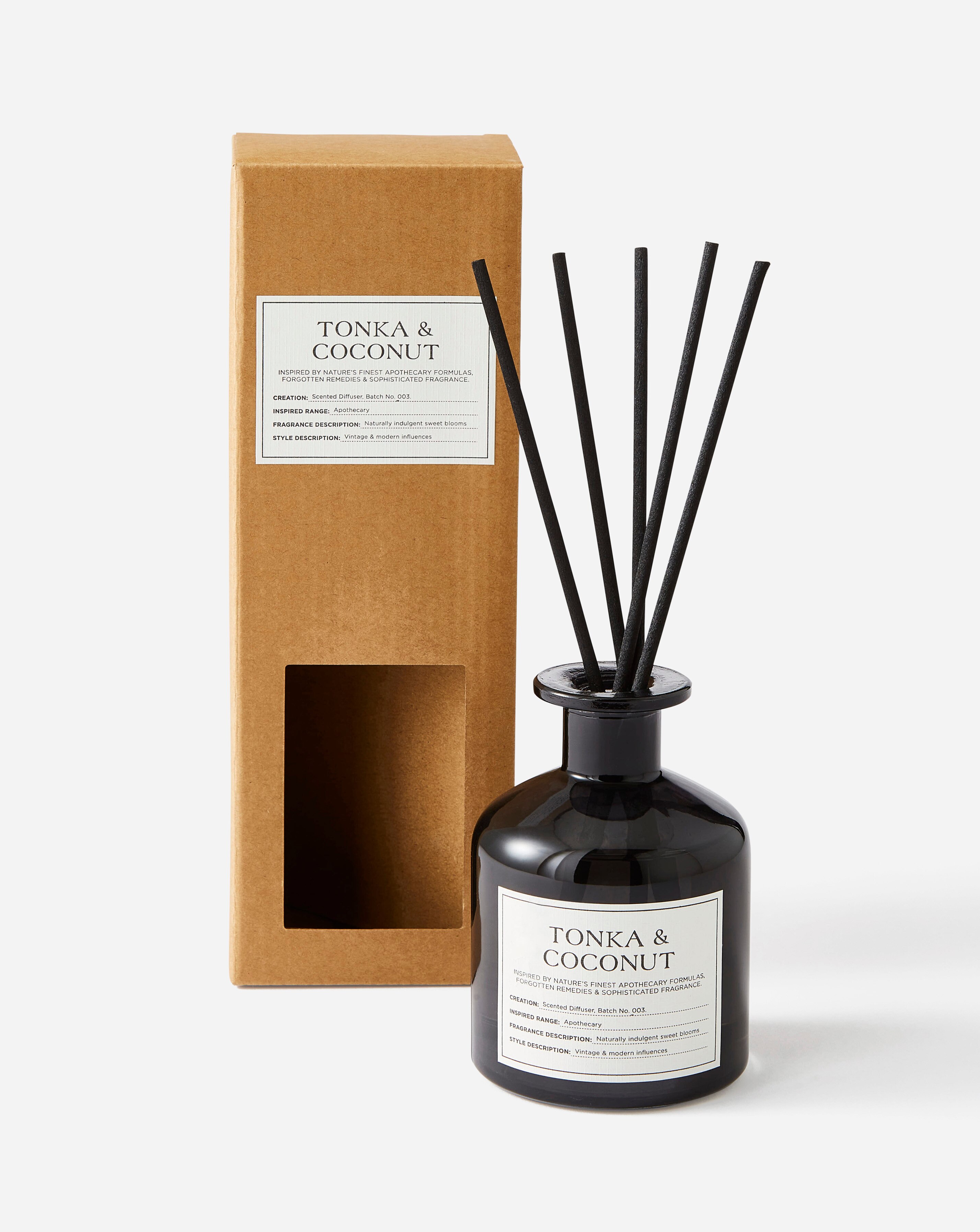 Apothecary Tonka & Coconut 250ml Reed Diffuser | JD Williams