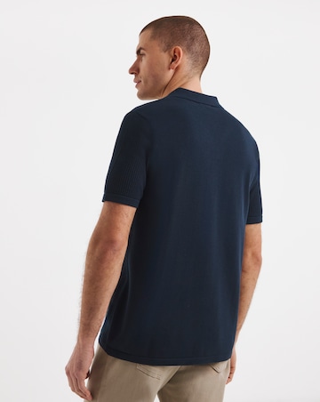 Knitted Revere Collar Shirt