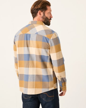 FatFace Buffalo Check Shirt (Regular & Tall) - Blue
