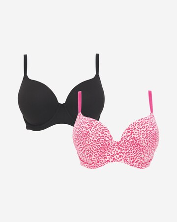 2 Pack Feather Touch Barely There T-Shirt Bras