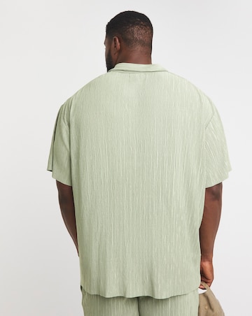 Jack & Jones Abery Plisse Shirt - Sage