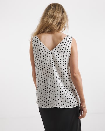 Satin V Neck Vest Top