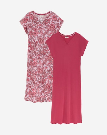 Julipa (2 Pack) Value Maxi Nighties Floral Print