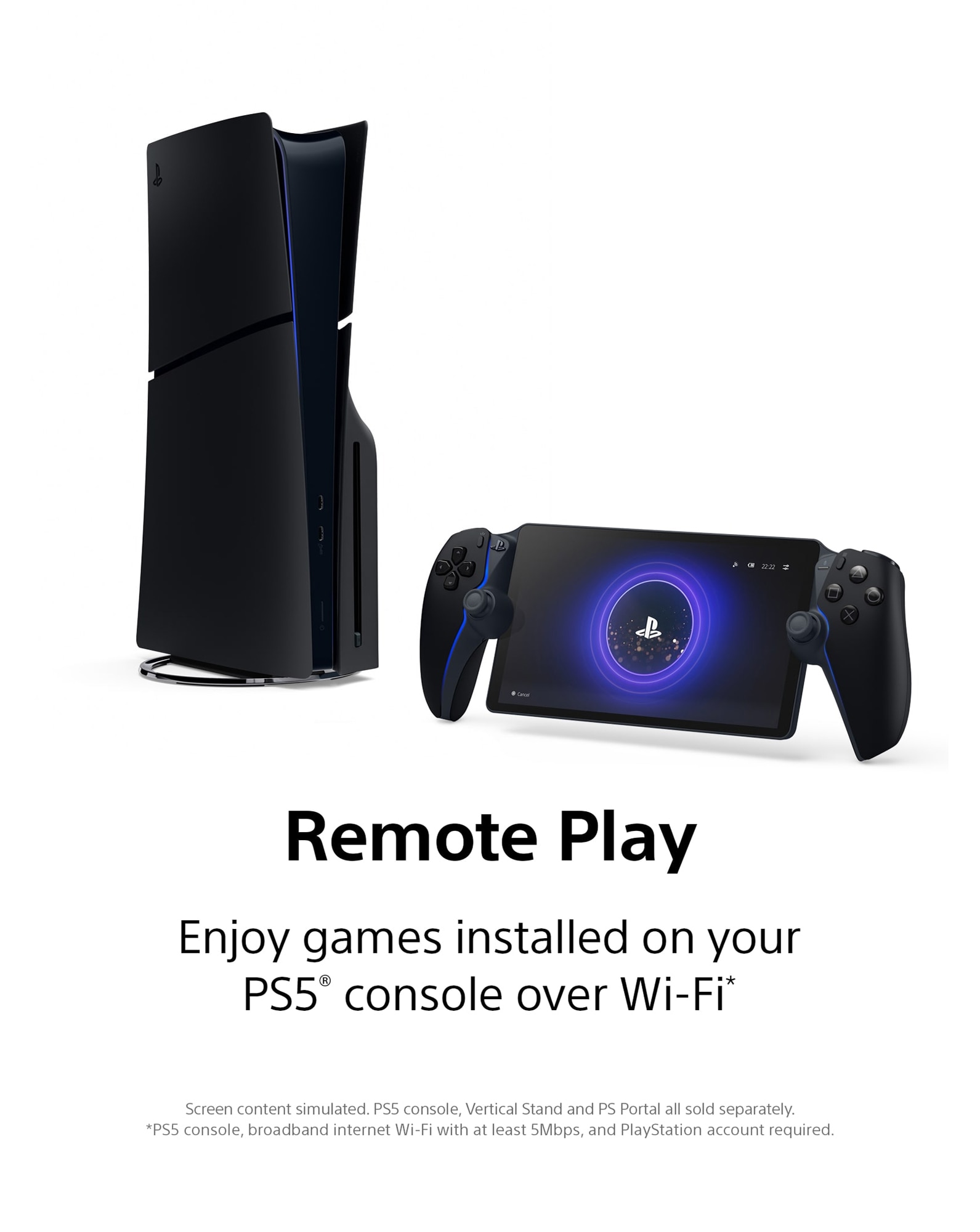 PlayStation Portal Remote Player - Midnight Black | JD Williams