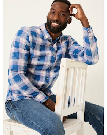 Fatface Mead Check Shirt - Lilac