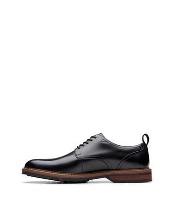 Clarks Aldwin Lace Leather Shoe - Black