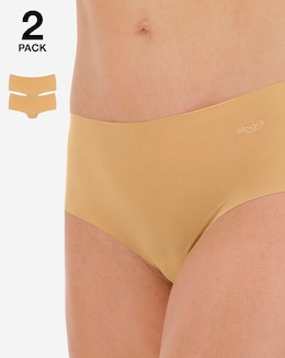 Sloggi Zero (2 Pack) Microfibre Shorts Cognac