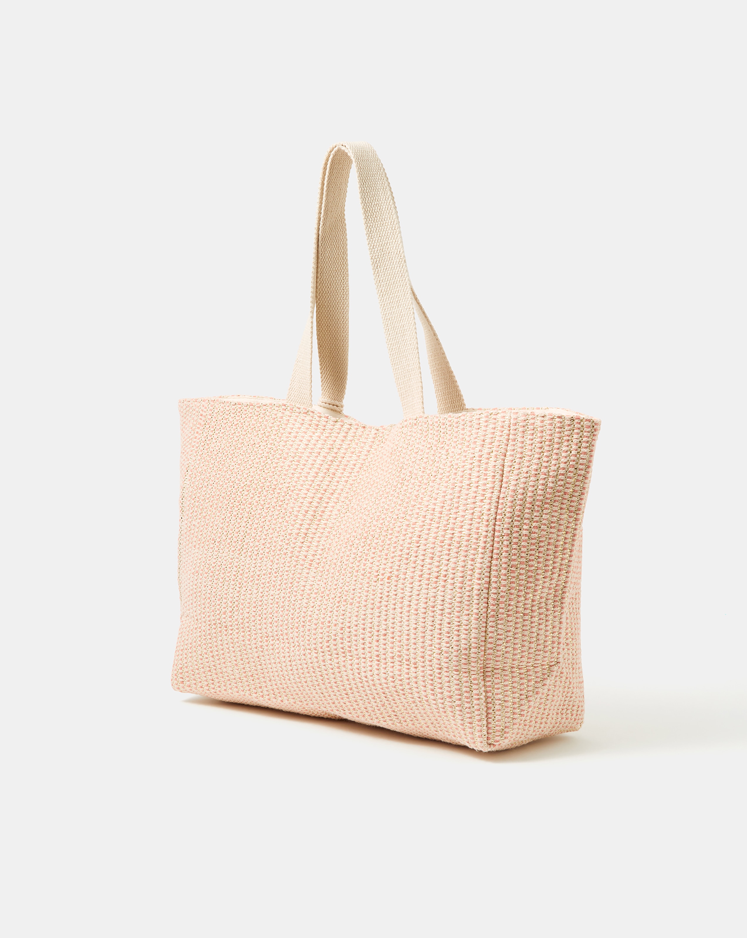 32.しめ縄 Accessorize Woven Metallic Beach Bag | JD Williams