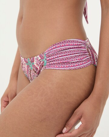 Fatface Cody Detail Paisley Bikini Bottom