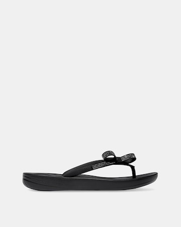 Fit Flop iQushion Glitz Bow Flip-Flops Standard Fit
