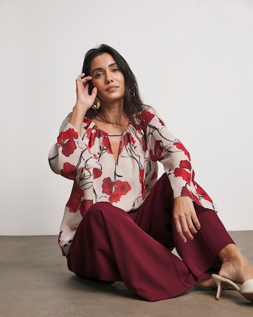 Joanna Hope Blouse With Neck Detail